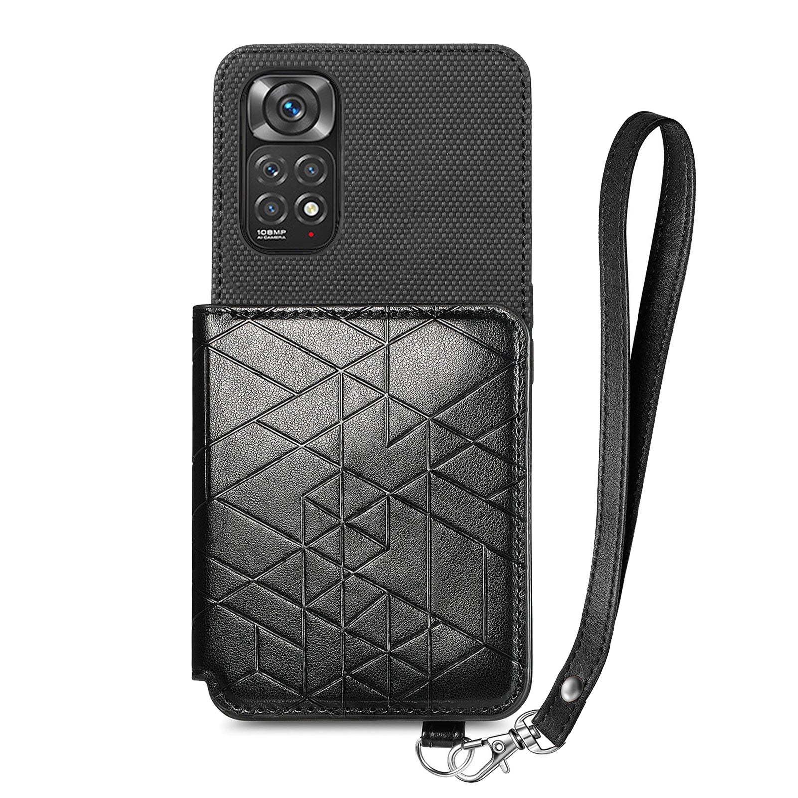 Shockproof Phone Case for Xiaomi Redmi Note 11 4G (Qualcomm) Redmi Note 11S 4G Kickstand Geometry Imprinted Wallet Phone Cover with Strap Shockproof Phone Case for Xiaomi Redmi Note 11 4G (Qualcomm) Redmi Note 11S 4G Kickstand Geometry Imprinted Wallet Phone Cover with Strap